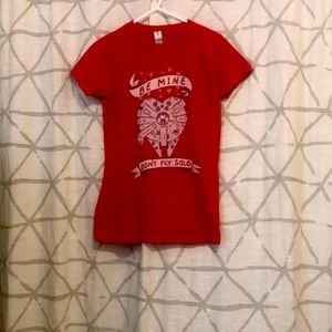 STAR WARS: medium red valentines T-shirt